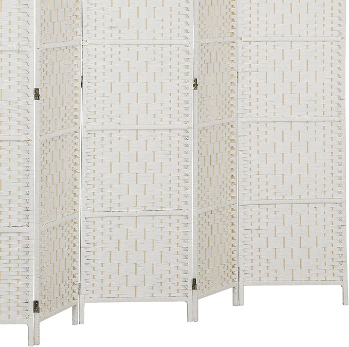 HOMCOM Room Divider 6 Panel, 6FT Tall Folding Privacy Screen, Freestanding - Image 9