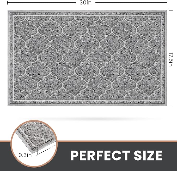 LuxStep Door Mat Large Indoor Outdoor Doormat, Non-Slip Low-Profile Design - Image 3