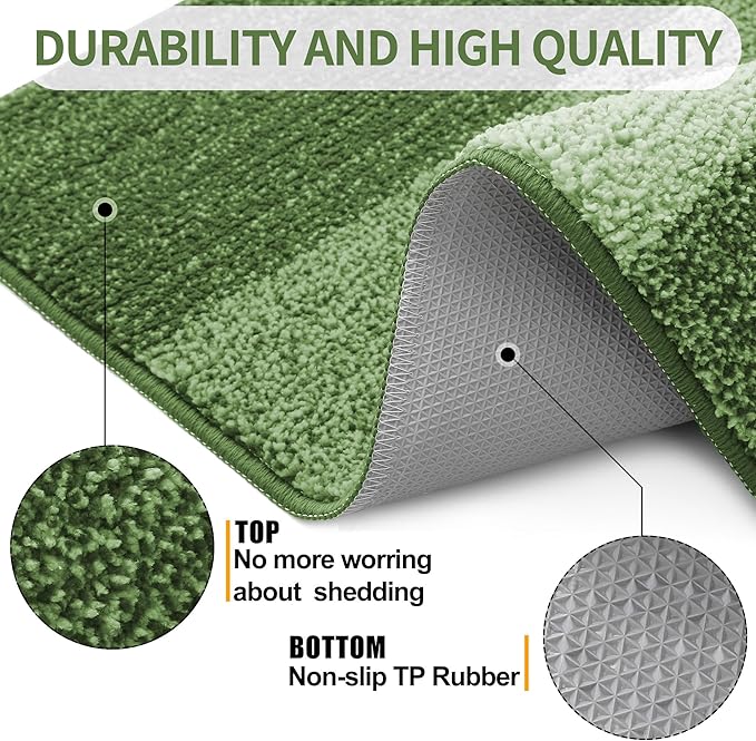Kitinjoy Indoor Outdoor Door Mat, 71x24 Non-Slip Absorbent Dirt Trapper - Image 3