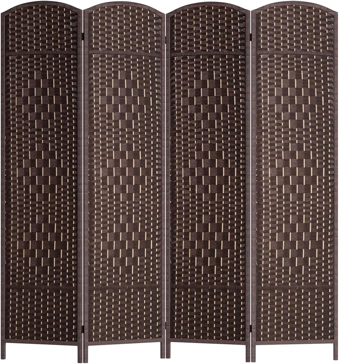 FDW Room Divider Folding Privacy Divider 6 Ft Indoor Wall Divider Portable by FDW
