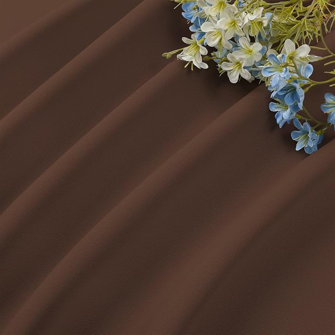 CUCRAF Brown Blackout Curtains 84 inch Length 2 Panels Set, Rod Pocket Room - Image 7