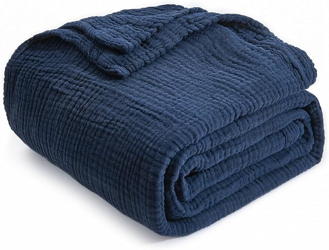 EMME Muslin Baby Blankets 100% Cotton 4-Layer Swaddle 40"x50" Lightweight Soft - Image 4
