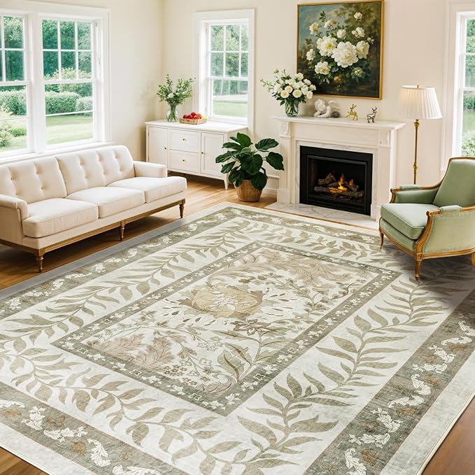 LIANLAM Washable Rug Area Rugs for Living Room by LIANLAM