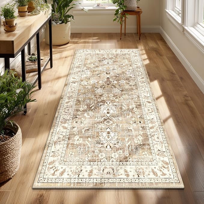LOKHOM Washable Runner Rug, 3x6 Non-Slip Vintage Hallway Runner Rug - Image 5