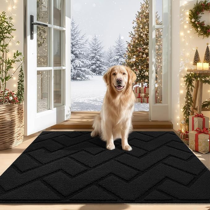 hicorfe Indoor Door Mat, Non Slip Door Mats, Absorbent Resist Dirt Entrance by Hicorfe