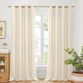 BGment Linen Curtains 95 Inch Long by BGment