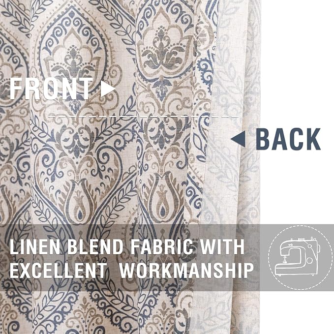 jinchan Faux Linen Tie up Valance - Image 4