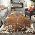 Easycozy Faux Cowhide Cow Print Rug: 6.2 x 7 Western Decor Faux Cowhide by HomeWesternDecoration