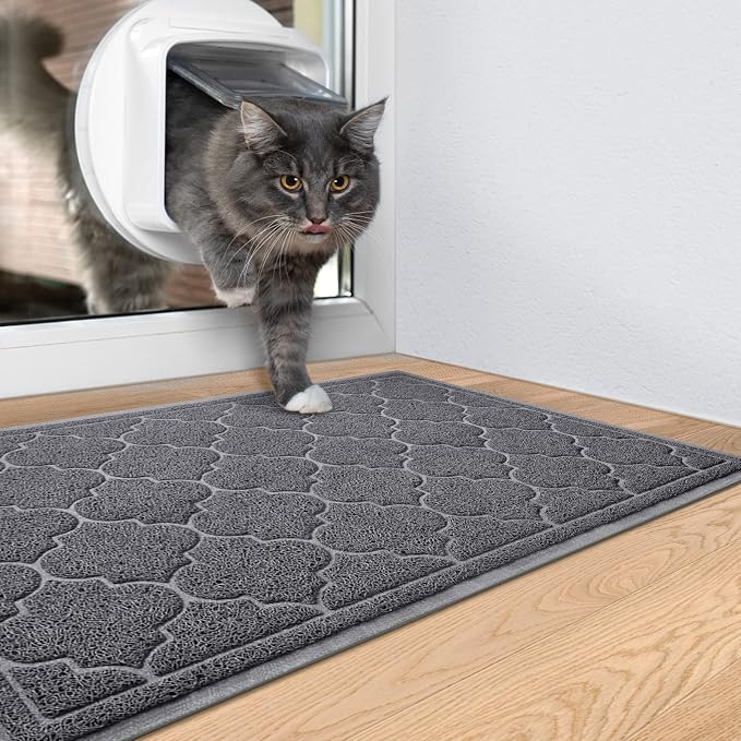 LuxStep Door Mat Large 17" x 30" Indoor Outdoor Doormat, Non-Slip Low-Profile - Image 2