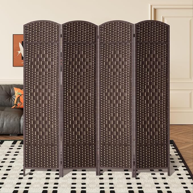 FDW Room Divider Folding Privacy Divider 6 Ft Indoor Wall Divider Portable - Image 2