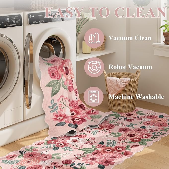 DUKINO 2x6 Runner Rug for Hallway, Washable Kitchen Rug - Image 5