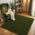 Amearea 5x5 Square Area Rugs for Bedroom Living Room, Olive Green Thickened by AmeareaDirect