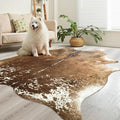 Easycozy Faux Cowhide Cow Print Rug: 5.2 x 6.2 Western Decor Faux Cowhide by HomeWesternDecoration