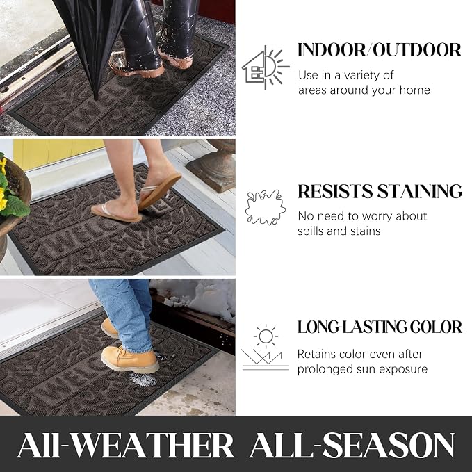 Yimobra Large Welcome Mat 60x36, Waterproof Non-Slip Outdoor Mats - Image 5