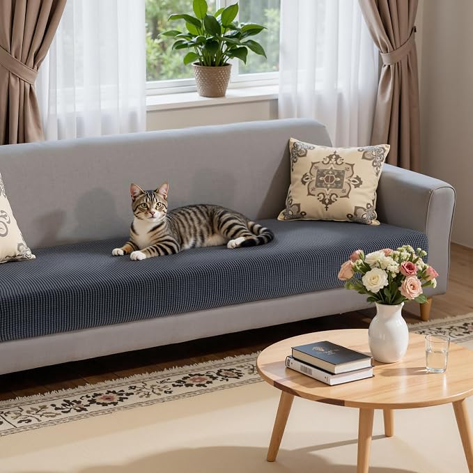 Hokway Stretch Couch Cushion Slipcovers X-Large Reversible Cushion Replacement - Image 5