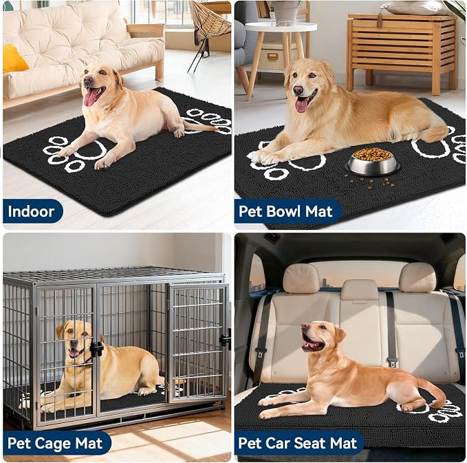 Bcoimo Super Absorbent Dog Door Mat, Pet Rugs - Image 6