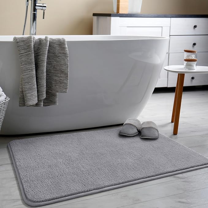 Keeko 2x3 Grey Area Rugs for Bedroom Living Room, Soft Modern Indoor Throw Rugs - Image 2