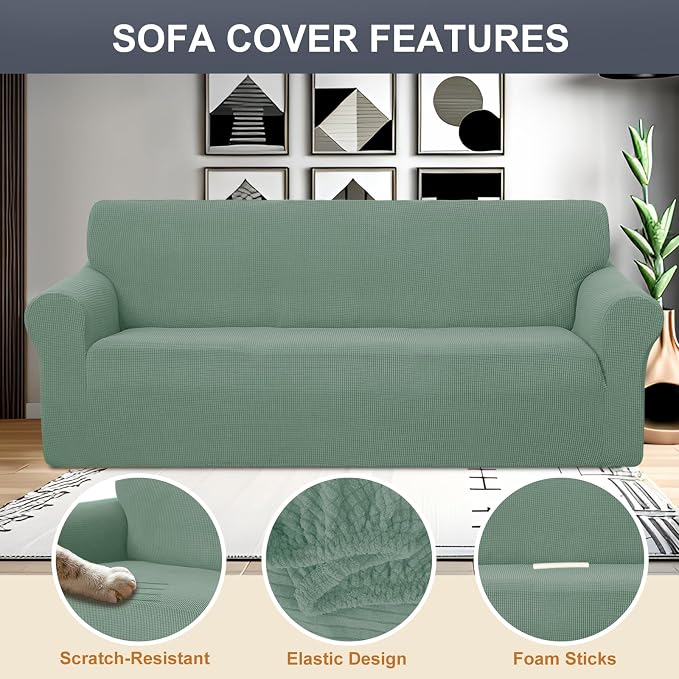 Stretch Couch Cover Washable Sofa Slipcover Furniture Protector - Image 3