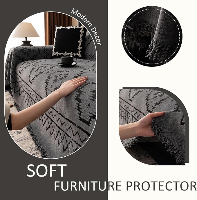 VClife Bohemian Couch Cover for Sofa Pet Washable Sofa Cover Non Slip Extra - Image 6