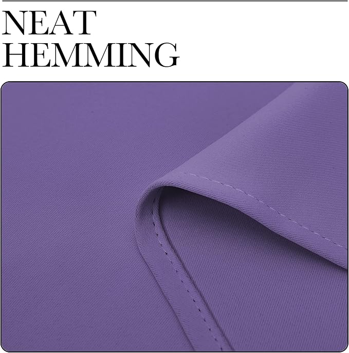 NICETOWN Blackout Window Curtains 70" L, 2 Panels, 34 inch, Lilac Purple - Image 6