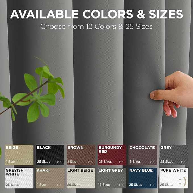 Joydeco Blackout Door Curtain for Doorway Privacy 72 Inches Long, Grommet - Image 7