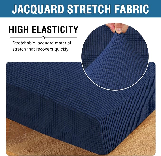H.VERSAILTEX Super Stretch Couch Cushion Covers Sofa Cushion Slipcovers - Image 4