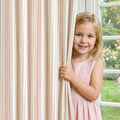 JINCHAN Linen Curtains for Living Room, Candy Striped Curtains 96 inch Length by JINCHAN