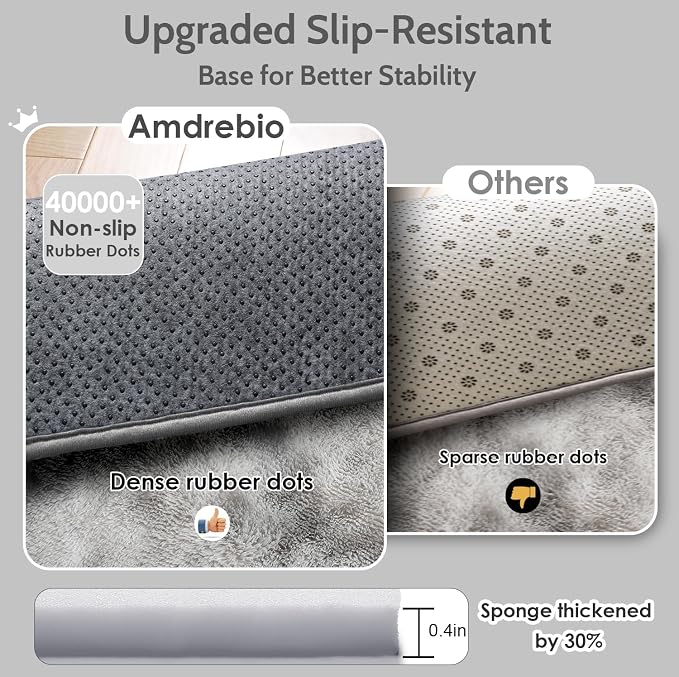 Amdrebio Tie-Dyed Light Grey Area Rugs - Image 5