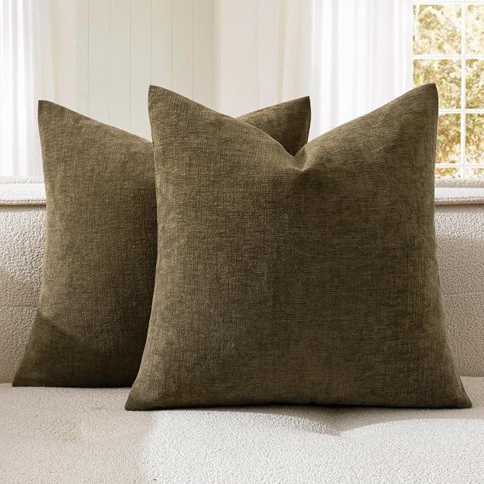 MIULEE Coffee Couch Pillow Covers 18x18 Inch by MIULEE
