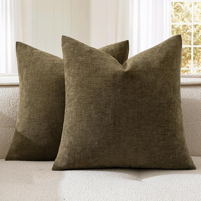 MIULEE Coffee Couch Pillow Covers 20x20 Inch by MIULEE