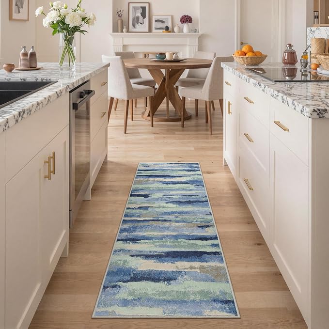 GENIMO 2X5 Washable Modern Runner Rug - Image 2