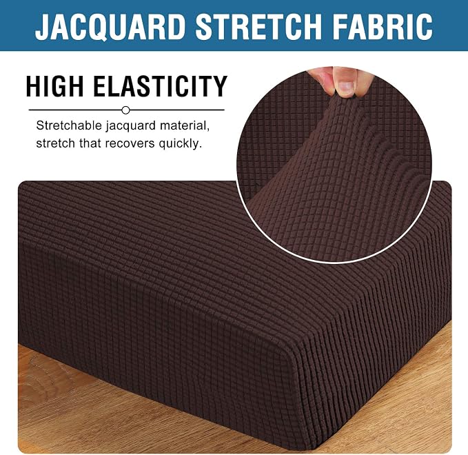 H.VERSAILTEX Super Stretch Couch Cushion Covers Sofa Cushion Slipcovers - Image 4
