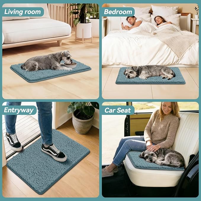 Bcoimo Super Absorbent Dog Door Mat, Pet Rugs - Image 6