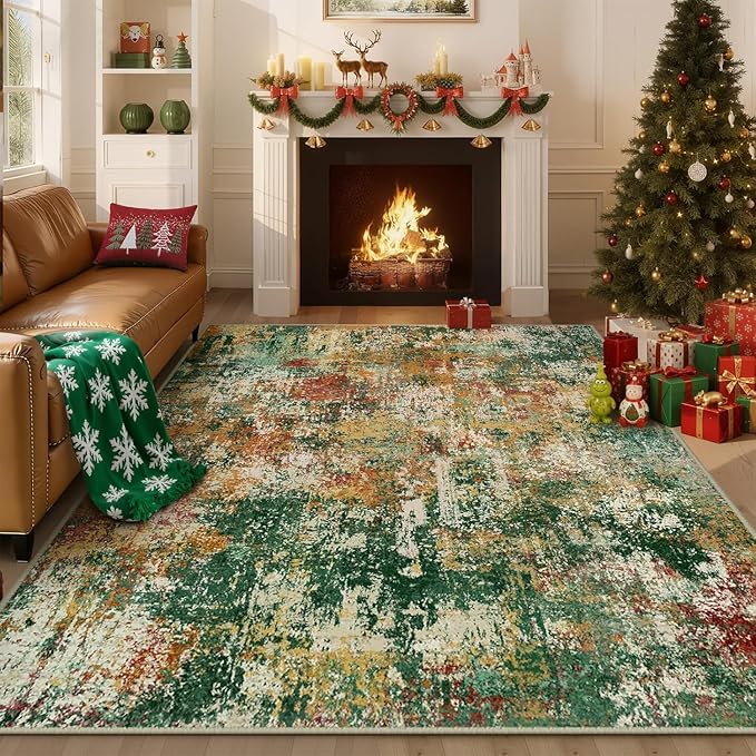 Washable Area Rugs 2'x3' Non-Slip Modern Abstract Soft - Image 7