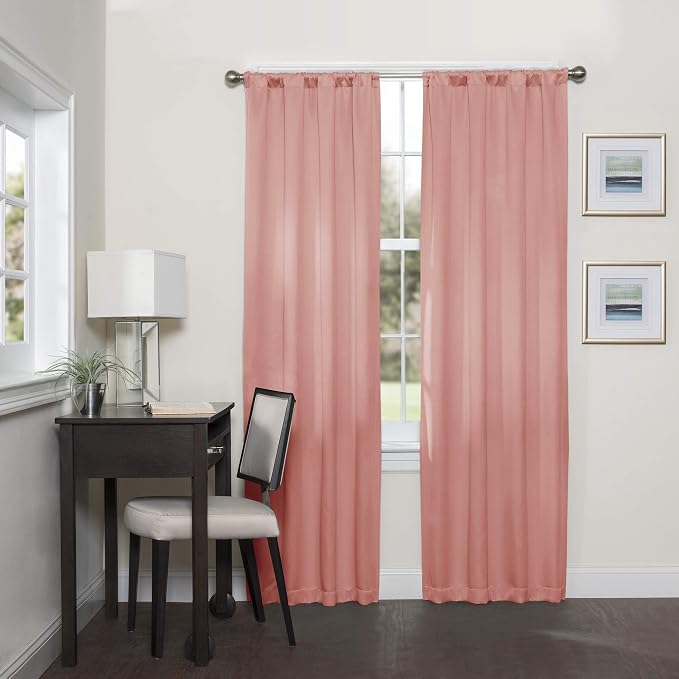 ECLIPSE Blackout Curtains for Bedroom-Darrell 37" x 63" Insulated Darkening - Image 7