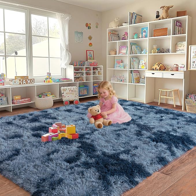 Upgrade Non-Slip Plush Rugs for Living Room, Soft Shaggy Carpets for Living Room - Image 7