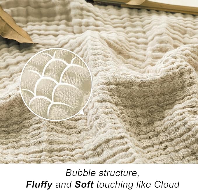 EMME Cotton Throw Blanket Large 50"x70" Gifts - Image 3