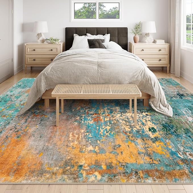 Lahome Modern Abstract 10x14 Area Rug - Image 2