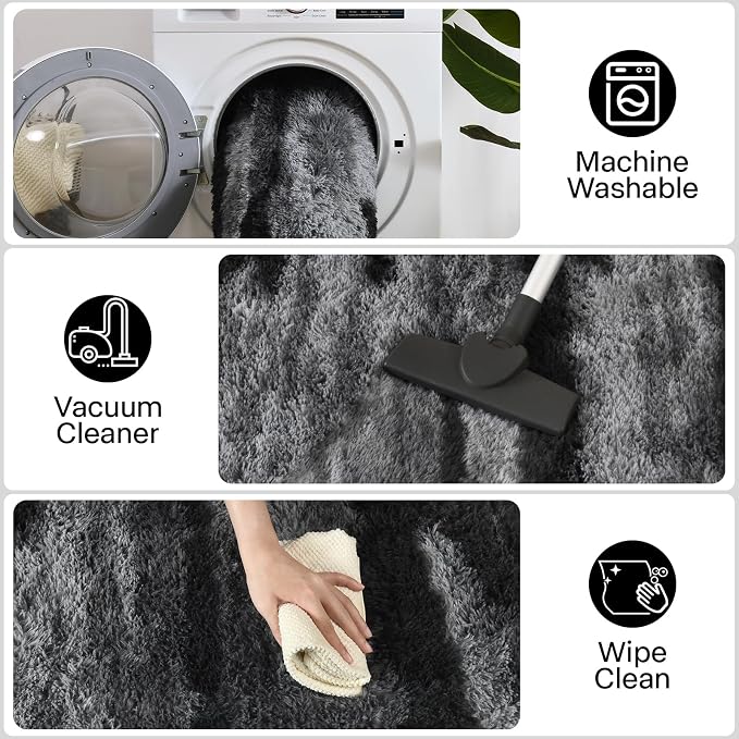 Meralax Area Rugs for Living Room Bedroom, Machine Washable Indoor Floor Carpet - Image 6