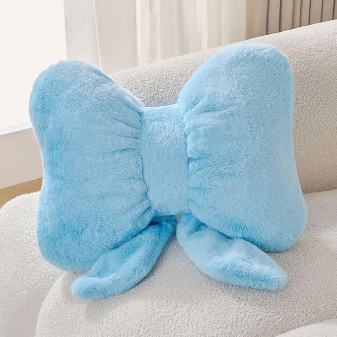 Bow Pillow Throw Pillows Butterfly Shaped Decorative Cute Pillows by Unknown
