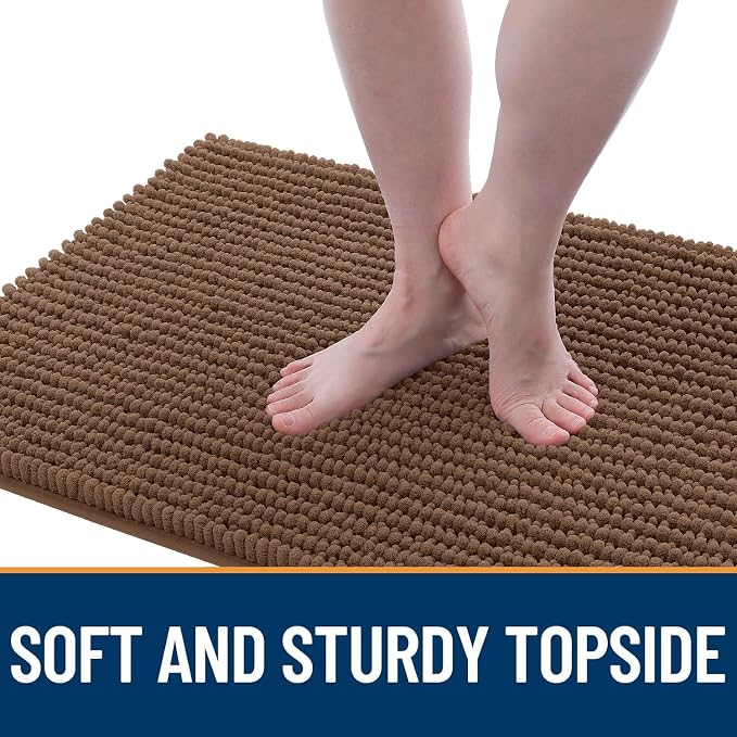 OLANLY Dog Door Mat for Muddy Paws 70x46, Ultra Absorbent Chenille Mud Doormat - Image 3