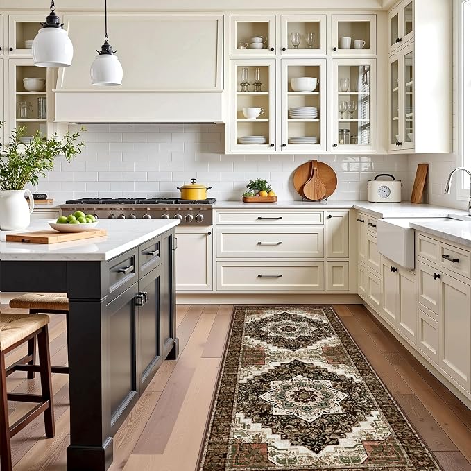 Tritard Non Slip Kitchen Rugs Sets of 3 Washable Boho Kitchen Mats - Image 6