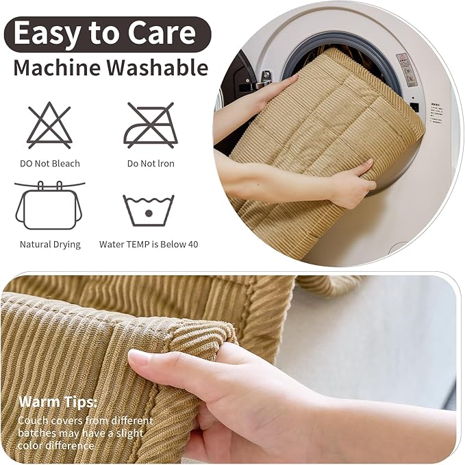 Couch Covers for Dogs Washable, Non Slip Couch Covers for Loveseat Sofa Pet - Image 7