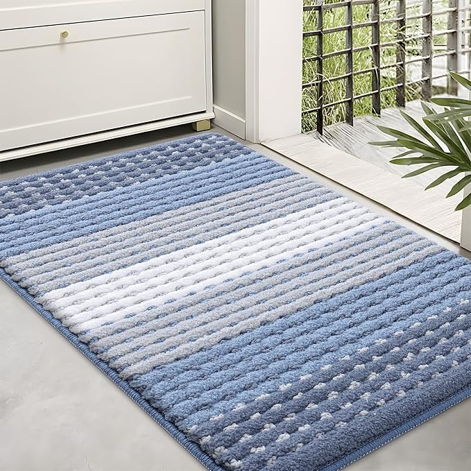 Kitinjoy Indoor Outdoor Door Mat, 36x24 Non-Slip Absorbent Dirt Trapper by Kitinjoy