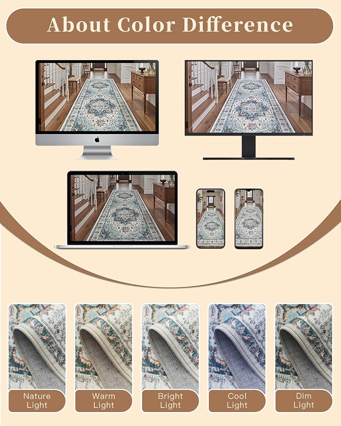 Madane Hallway Runner Rug 3x16 - Image 9