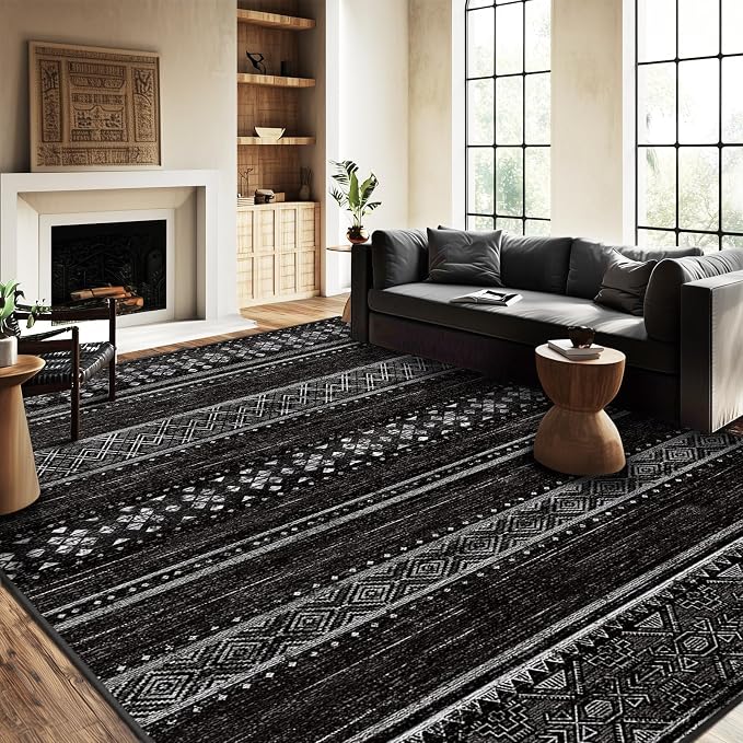 BESTSWEETIE 5x7 Area Rugs for Living Room Washable Moroccan Farmhouse Neutral by BESTSWEETIE