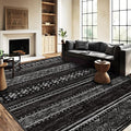BESTSWEETIE 8x10 Area Rugs for Living Room Washable Moroccan Farmhouse Neutral by BESTSWEETIE