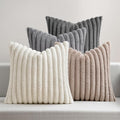 MIULEE Faux Fur Plush Decorative Throw Pillow Covers 18x18 Set of 4, Boho by MIULEE
