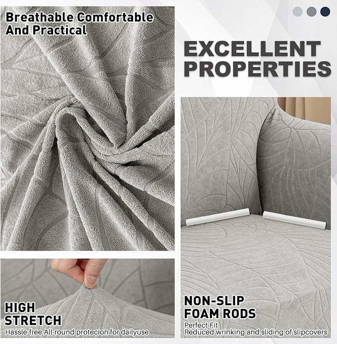 YEMYHOM Couch Cover Latest Jacquard Design High Stretch Sofa Covers - Image 3
