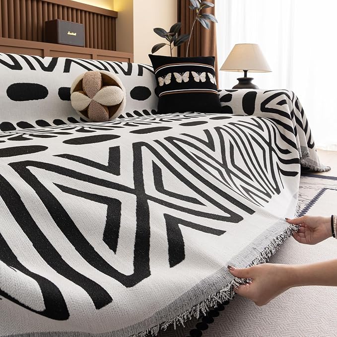 VClife Bohemian Couch Cover Western Aztec Sofa Cover - Image 8